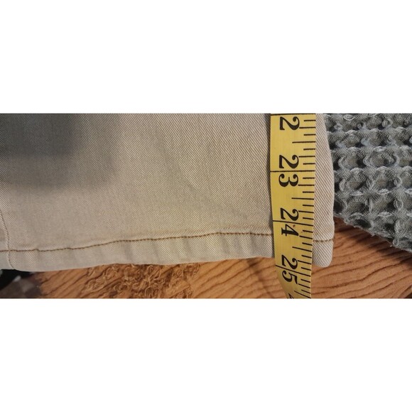 MIX Vintage Beige With Artistic Painted Design Jeans. Boot Cut. Waist 26". B54 - Picture 6 of 7